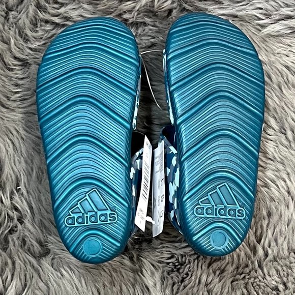 Adidas | Kid's Alta Swim C Sandals | Teal | Size 13 - Picture 5 of 5